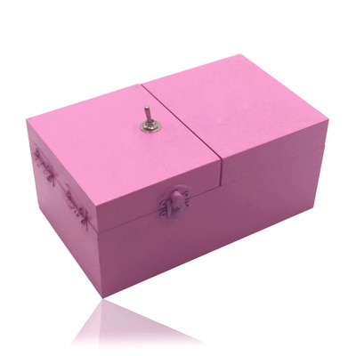 Pink Wooden Useless Box
